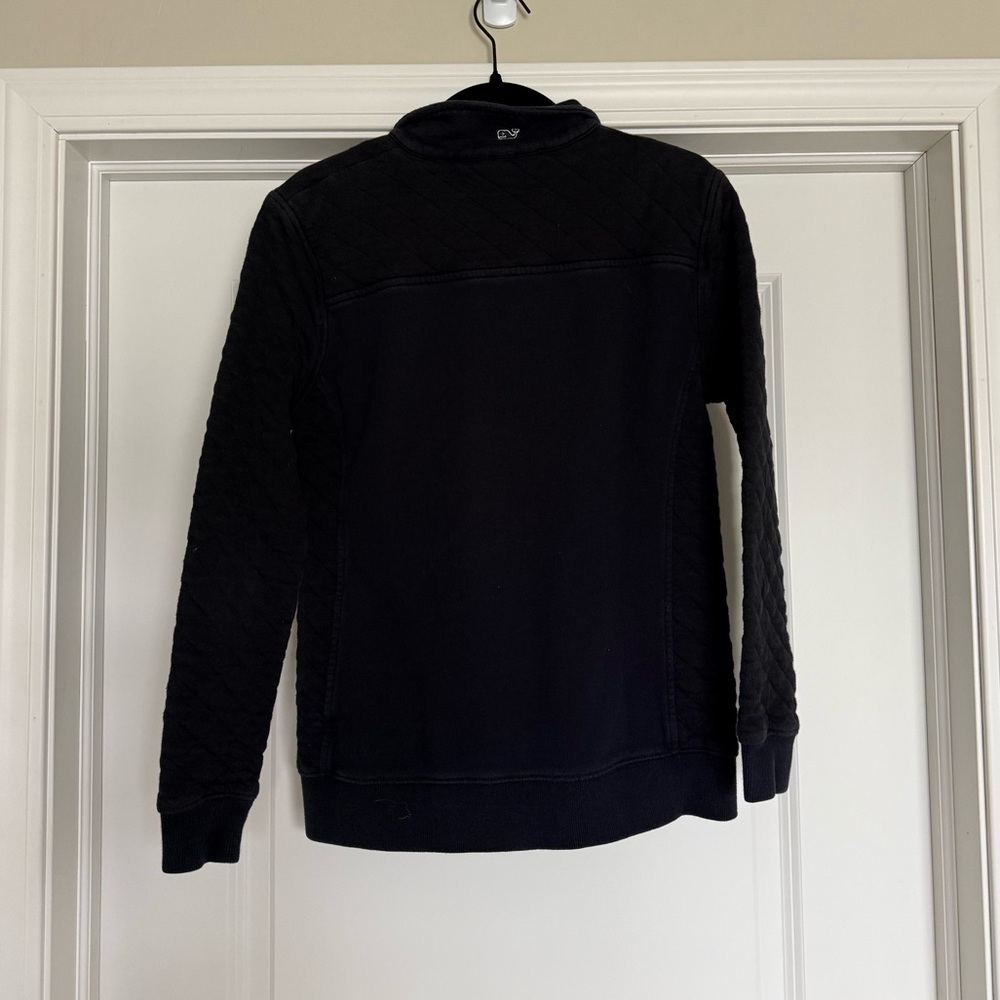 Vineyard Vines Navy 1/4 Zip Quilted Pullover | XS - Picture 3 of 8